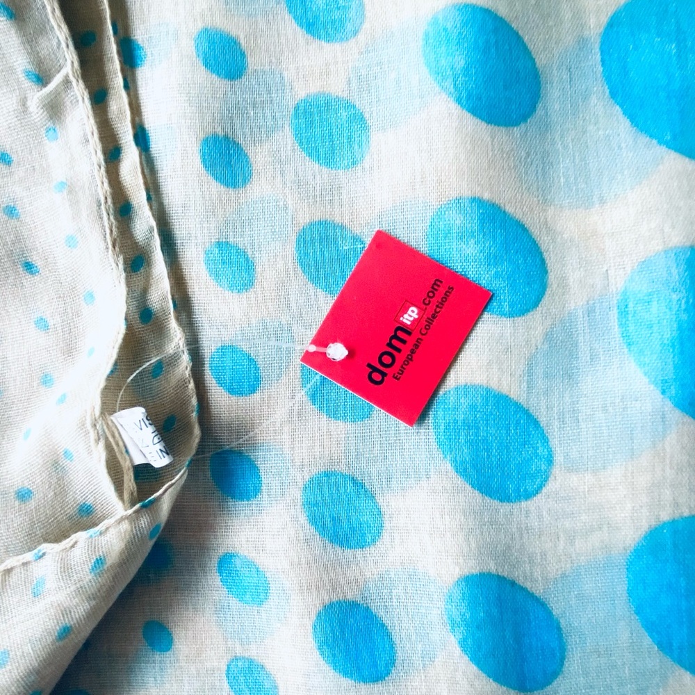 NWT - Lightweight Scarf in Turquoise & Tan